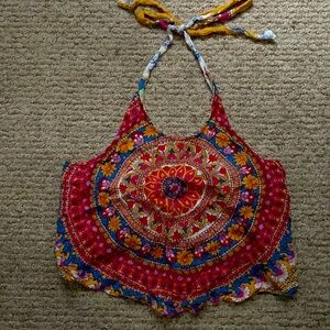 Billabong crop halter top.